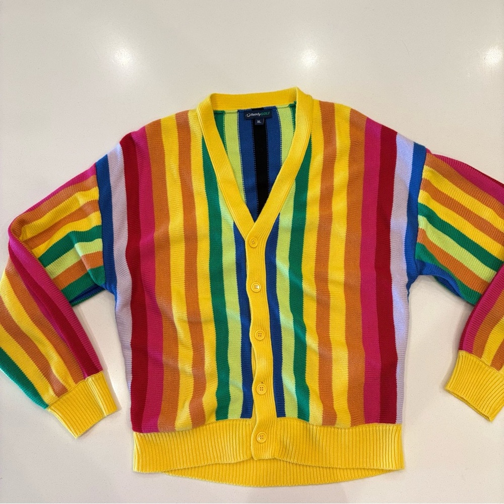 Colorful Striped Cardigan